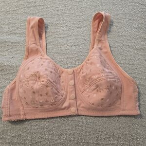 Pink Floral Women's Bra
